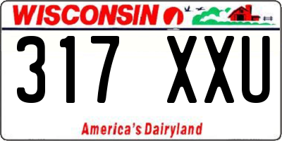 WI license plate 317XXU