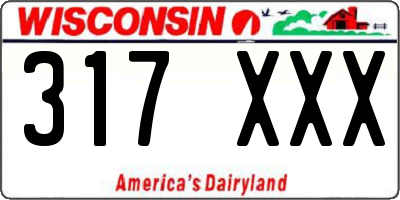WI license plate 317XXX