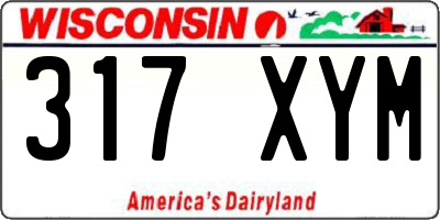WI license plate 317XYM