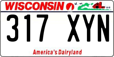 WI license plate 317XYN