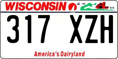 WI license plate 317XZH