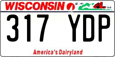 WI license plate 317YDP