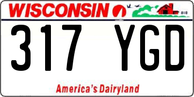 WI license plate 317YGD