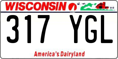 WI license plate 317YGL
