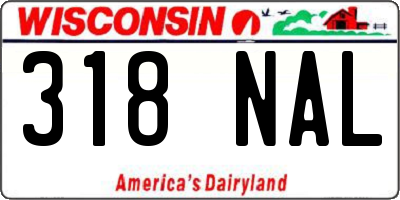 WI license plate 318NAL