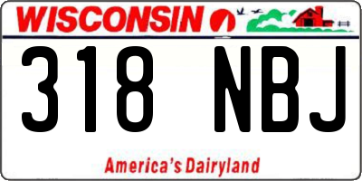 WI license plate 318NBJ