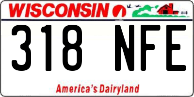 WI license plate 318NFE
