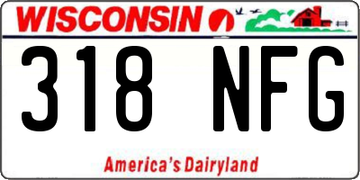 WI license plate 318NFG