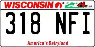 WI license plate 318NFI