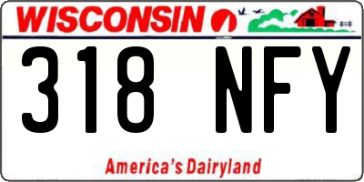 WI license plate 318NFY