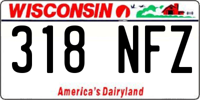 WI license plate 318NFZ