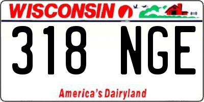 WI license plate 318NGE