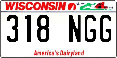 WI license plate 318NGG