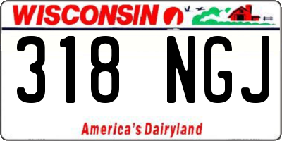WI license plate 318NGJ