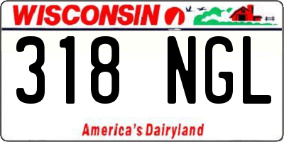 WI license plate 318NGL