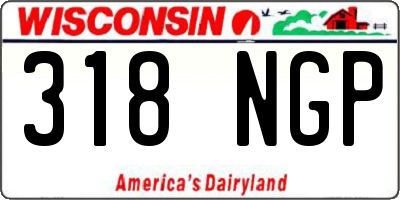 WI license plate 318NGP