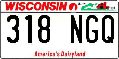 WI license plate 318NGQ