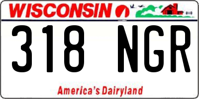 WI license plate 318NGR