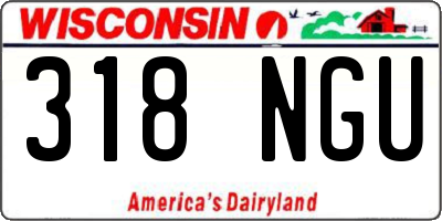 WI license plate 318NGU