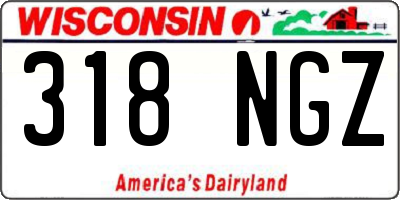 WI license plate 318NGZ