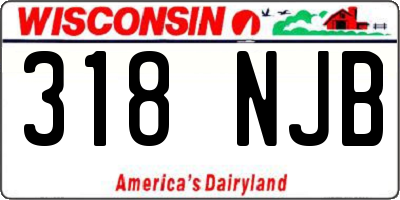 WI license plate 318NJB