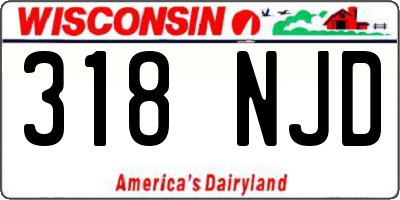 WI license plate 318NJD