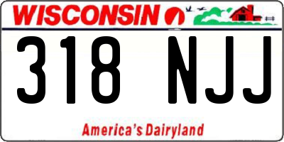 WI license plate 318NJJ