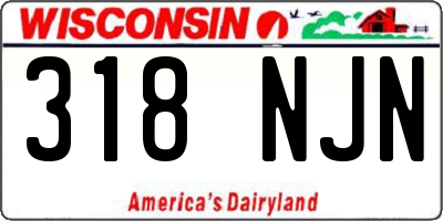 WI license plate 318NJN