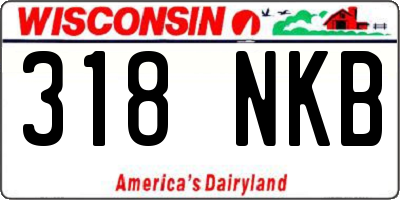 WI license plate 318NKB