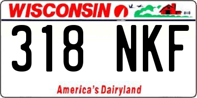 WI license plate 318NKF