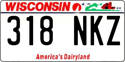 WI license plate 318NKZ