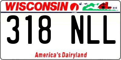 WI license plate 318NLL