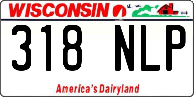 WI license plate 318NLP