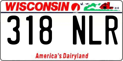 WI license plate 318NLR