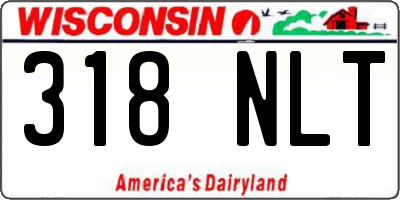 WI license plate 318NLT