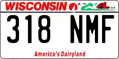 WI license plate 318NMF