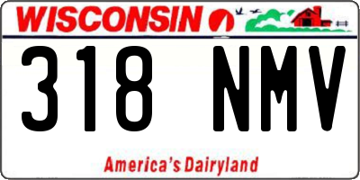 WI license plate 318NMV
