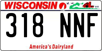 WI license plate 318NNF