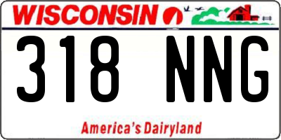 WI license plate 318NNG
