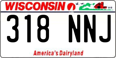 WI license plate 318NNJ