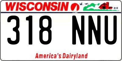 WI license plate 318NNU