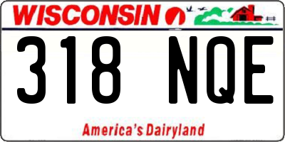WI license plate 318NQE