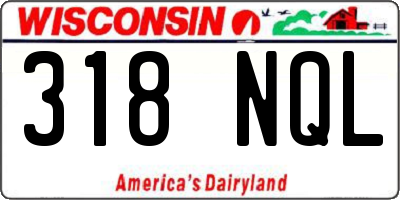 WI license plate 318NQL