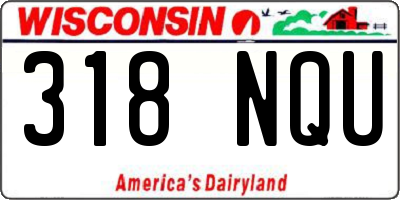 WI license plate 318NQU