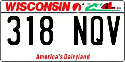 WI license plate 318NQV