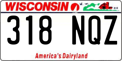 WI license plate 318NQZ