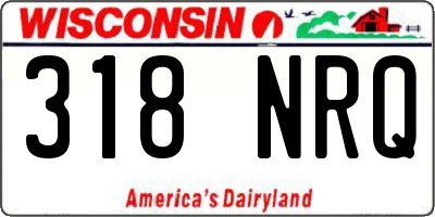 WI license plate 318NRQ
