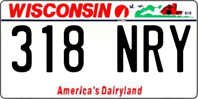 WI license plate 318NRY
