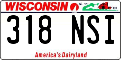 WI license plate 318NSI