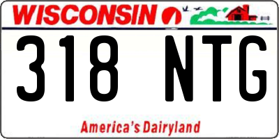WI license plate 318NTG